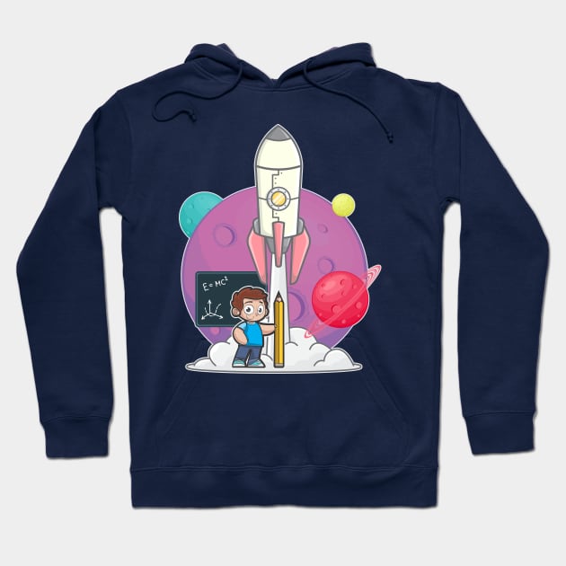 Little rocket scientist Hoodie by FunawayHit